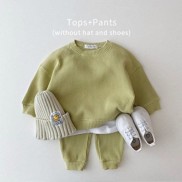 "Baby Cotton Knitting Clothing" Set