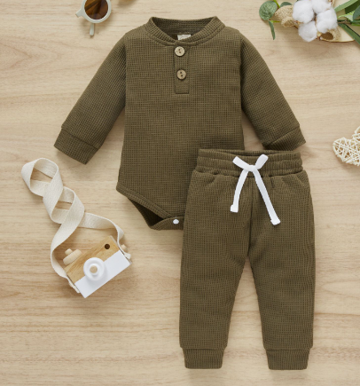 "Toddler Long Sleeve Romper"