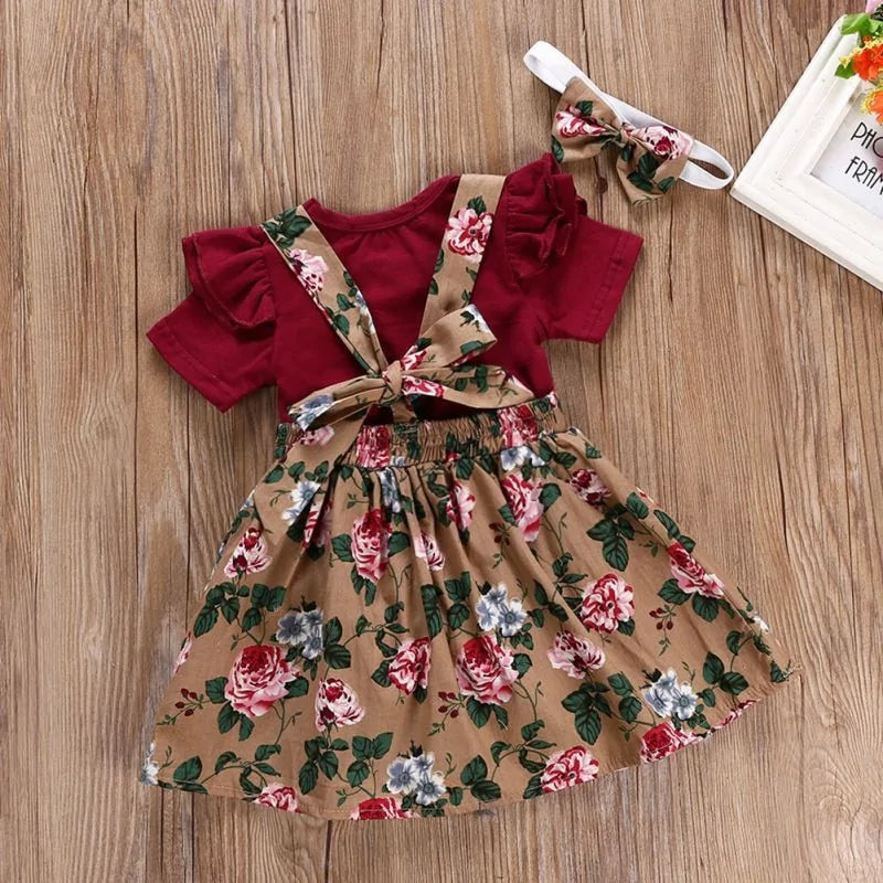 🌹 Baby Girl Floral Print Clothes Set 🌹