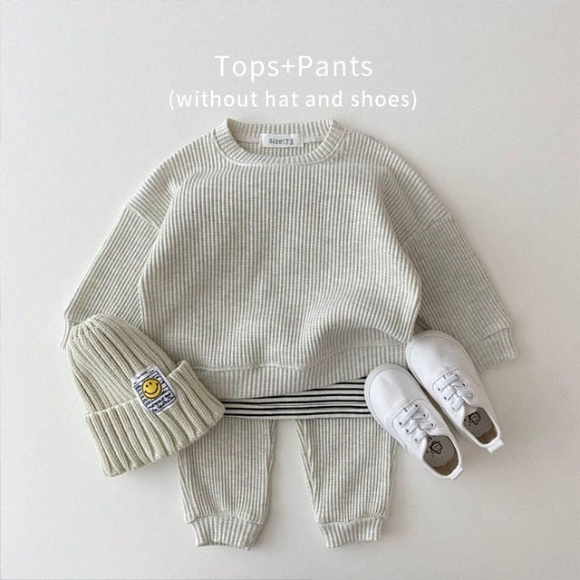 "Baby Cotton Knitting Clothing" Set