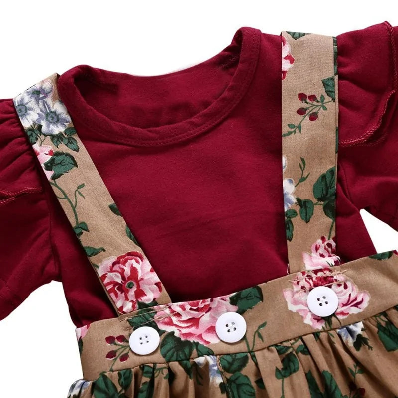 🌹 Baby Girl Floral Print Clothes Set 🌹