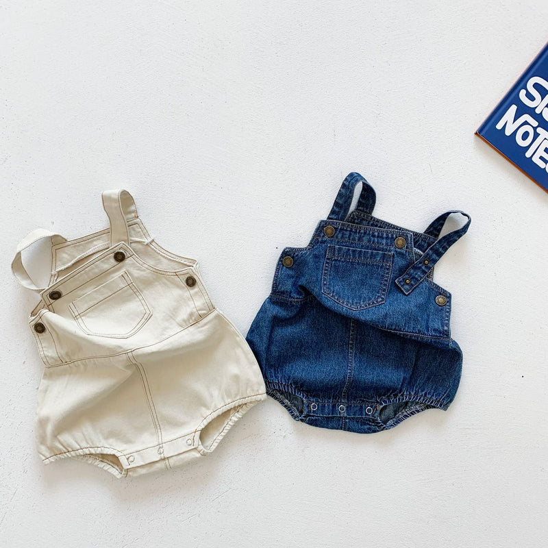 "Denim Baby Overalls"