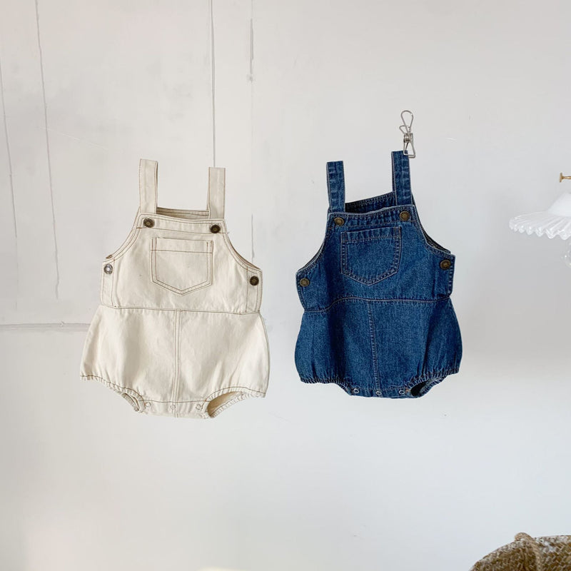 "Denim Baby Overalls"